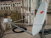 Example of satellite communication means for Abastumani